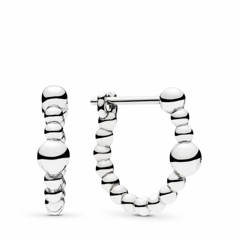 Pandora String of Beads Hoop Earrings NZ Sale, Sterling Silver (701932-WZY)